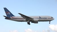 N741AX @ MIA - Amerijet 767 with a cloud - by Florida Metal