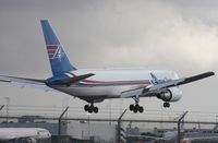 N741AX @ MIA - Amerijet 767 landing Runway 9 - by Florida Metal