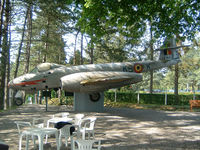EG-162 - EG-162 is preserved on the terrace of a restuarant near the citadel of Dinant. - by Nicpix Aviation Press  Erik op den Dries
