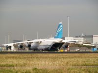 UR-82027 @ EHAM - Loading on the Cargo gate - by Willem Goebel