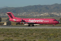 HB-JVB @ LEMG - Helvetic Fokker 100 - by Dietmar Schreiber - VAP
