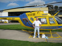 VH-PHF @ YMMB - VH-PHF at Moorabbin prior to preflight and flying a JetRanger for the first time ever! - by Ehud Gavron