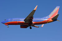 N442WN @ LAS - Southwest Airlines N442WN (FLT SWA288) from Chicago Midway (KMDW) on short final RWY 25R.