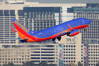 N799SW @ LAS - Southwest Airlines N799SW (FLT SWA1590) climbing out from RWY 1R en route to Austin-Bergstrom Int'l (KAUS). - by Dean Heald