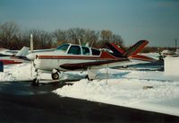 N2926B @ POU - 1953 Beech D35 N2926B at Dutchess County Airport, Poughkeepsie, NY - circa 1980's - by scotch-canadian