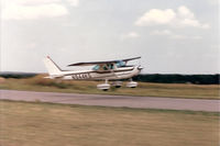 N944KS @ FWS - N944KS taking off from the old Oak Grove Airport (now Ft Worth Spinks) in Fort Worth, Texas, on 23 Aug 1987. - by Kevin Sherrick