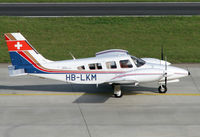 HB-LKM @ LSZH - twin engine piper - by Loetsch Andreas