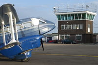 G-AGTM @ EGMC - On stand during charter flight. - by Alan Pratt