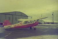 N82574 @ RIW - 1946 7AC Aeronca Champ, Riverton, Wyoming circa 1971.
Owner: Jim Herrington - by Jim Herrington