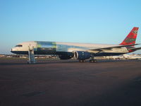 G-BIKF @ EGMC - on apron awaiting respray at Air Livery into DHL colours after conversion to freighter - by Alan Pratt