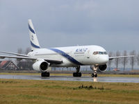 4X-EBV @ AMS - Taxi to the gate off Schiphol Airport - by Willem Goebel