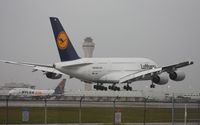 D-AIME @ MIA - Lufthansa A380 - by Florida Metal