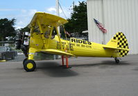 N4768V @ L52 - Biplane Rides in this yellow PT-17 Stearman N4768V @ Oceano County Airport, CA - by Steve Nation