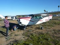 N5JB - Cessna gear up landing at Catalina Airport. Planes were circling the airport - by Unknown