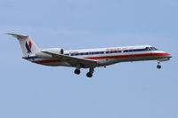 N734EK @ DFW - American Eagle Landing at DFW Airport.