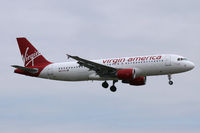N633VA @ DFW - Virgin America Landing at DFW Airport. - by Zane Adams