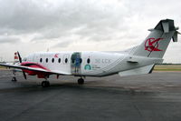 SE-LCX @ EGMC - On apron for ski charter flight. - by Alan Pratt