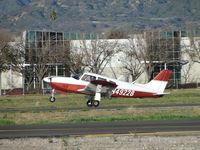 N49228 @ POC - Landing in a gust of wind on runway 26L - by Helicopterfriend