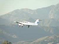 N222HB @ POC - Airbourne and westbound in the haze - by Helicopterfriend