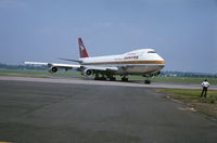 VH-EBH @ EGBB - The first B747 to land at Birmingham sometime in the second half of 1970`s. - by Alan Pratt