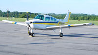 N18990 @ KDAN - 1977 Beech C23 in Danville Va. - by Richard T Davis