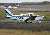 G-BPWE @ EGFH - Resident Cherokee Warrior 11 taxying prior to departure Runway 28. - by Roger Winser