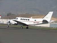 N6756P @ POC - Only starboard engine running while beginning to taxi out of transient parking - by Helicopterfriend