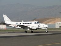 N6756P @ POC - Starting port engine while taxiing on taxiway Sierra towards runway 26L - by Helicopterfriend