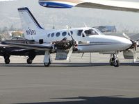 N93PJ @ POC - Both engine cowlings opened and work being done, parked at Howard Aviation - by Helicopterfriend