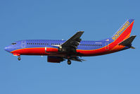 N344SW @ LAS - Southwest Airlines N344SW on short final to RWY 25L.
