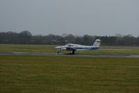 PH-PRM @ EHGG - The PH-PRM is lined-up on the runway 23. The student of Stella Aviation on the left seet just checked his instrument and is ready to fly. - by Jorrit de Bruin