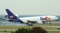 N315FE @ KSAT - Landing 12R