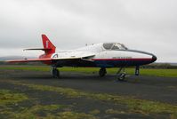 XL612 @ EGFH - Hunter Flying Ltd's former Empire Test Pilots School aircraft delivered by road and assembled at the airport on 8th January 2012. - by Roger Winser