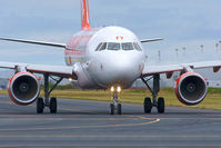 G-EZFV @ EGGP - On taxiway A1 heading towards runway 27. - by Mark J Kopczewski