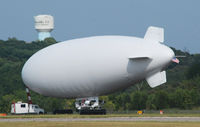 UNKNOWN @ KDAN - Navy Blimp found shelter In Danville Va. away from Hurricane Irene moving up the east coast August 26,2011. After flying over Danville letting everyone see that she has arrived the quiet running lady quietly settled down for her several days stay till sh - by Richard T Davis
