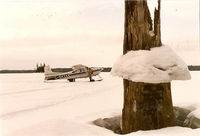 C-GYZX - Slate Falls' Cessna 180 on Lac Seul, 1987, providing transport for my survey crew working on retracing the boundaries of Lac Seul First Nation - by Stephen B. Nicholson