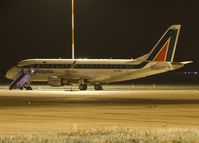 EI-DFL @ EGSH - Alitalia ERJ170 sat on stand 8 after arriving from exeter for for spray.