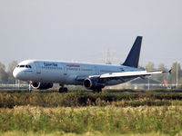 SU-GBV @ EHAM - Landing on runway R18 of Amsterdam Airport - by Willem Goebel