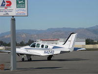 N424Q @ OXR - 1990 Beech 58 BARON, two Continental IO-550 300 Hp each upgrade from original Continental IO-520-C 285 Hp engines - by Doug Robertson
