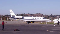 N636BC @ CCR - Being directed to parking spot. - by Bill Larkins