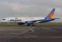 G-BYAO @ EGSH - Pushed back from stand 6 in the colours of Allegiant Air. - by Matt Varley