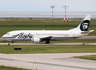 N793AS @ YVR - Taxi to the runway of Vancouver Int Airport - by Willem Goebel