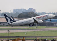 TC-JGL @ EHAM - Take off from runway L18 of Amsterdam Airport - by Willem Goebel