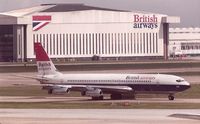 G-APFO @ EGLL - Leased to British airtours - Originally delivered to BOAC on 09.12.1960 and broken up in 1986.Photo taken Summer 1976 - by Clive Glaister