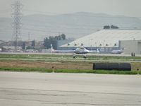 N108SM @ CNO - Starting to roll on runway 26R - by Helicopterfriend