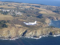 G-BNEE - G-BNEE over Belle Isle Brittany - by John Rootes