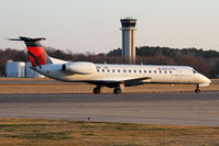 N568RP @ ORF - Delta Connection (Chautauqua Airlines) N568RP (FLT CHQ6042) taxiing to the gate after arrival from Boston Logan Intl (KBOS) on RWY 5. This aircraft, the 800th ERJ, no longer has the 800th special graphic on the side of the fuselage. - by Dean Heald