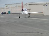 N656DT @ CNO - Lights on and starting to taxi - by Helicopterfriend