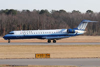 N778SK @ ORF - United Express (SkyWest Airlines) N778SK (FLT SKW5382) from Washington Dulles Intl (KIAD) rolling out on RWY 5 after landing.