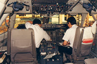 JA8165 @ FRA - JAL Cargo. Cockpit ready for dep from FRA to TYO via ANC - by Henk Geerlings